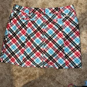 Slazenger Plaid Mini Skirt - Red, Blue, Black